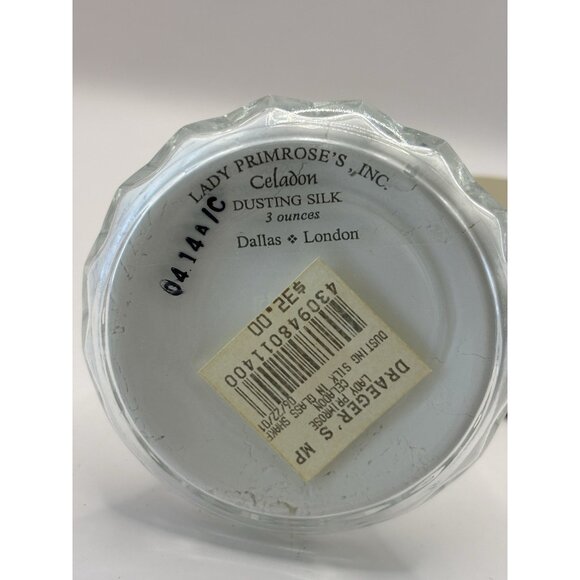 Lady Primrose Celadon Dusting Silk 3 Ounces Glass Shaker NEW - Picture 4 of 8